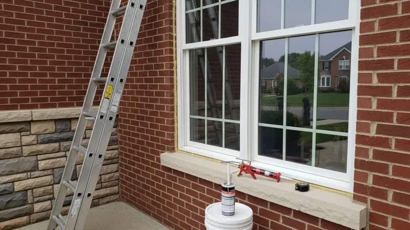 A Lake Ridge, VA split-level home with newly installed double-pane windows, showing clean frames and updated trim on the front facade. The installation reflects the Colonial Revival and split-level architecture common throughout Prince William County.